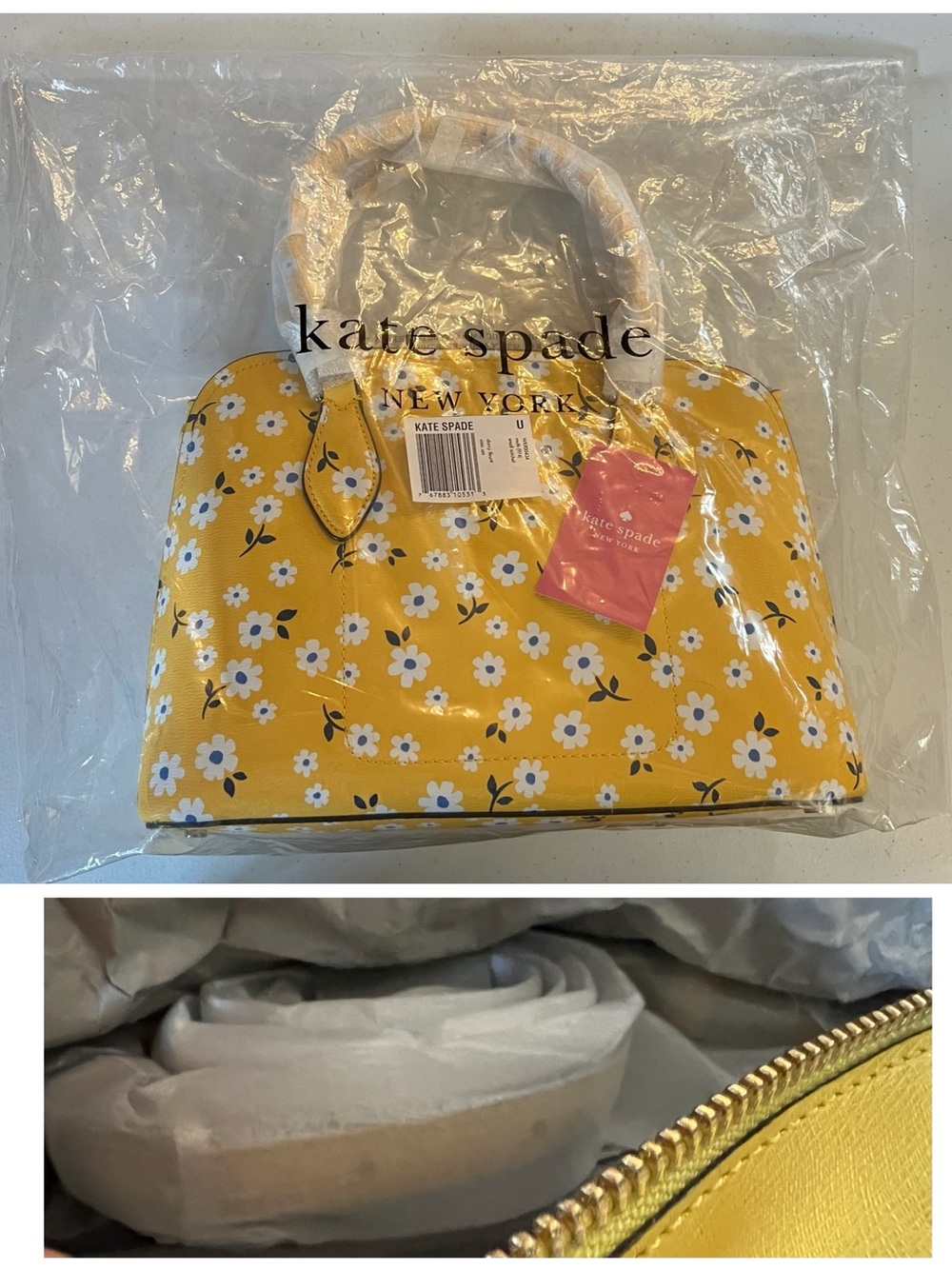 NWT Kate Spade New York Darcy Small Fleurette Floral Satchel New - Picture 6 of 9